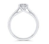14 Karat White Gold Diamond Engagement Ring- Special Order Only